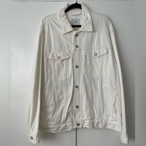 H&M x Keith Haring White Denim Jacket - L